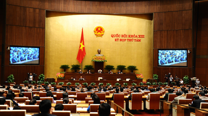 Quốc hội làm việc chiều 28/11. Ảnh: Như Ý.