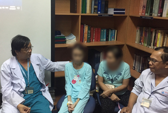 Sau phẫu thuật, bệnh nhi đã tăng được 0,5kg và ăn uống lại bình thường.