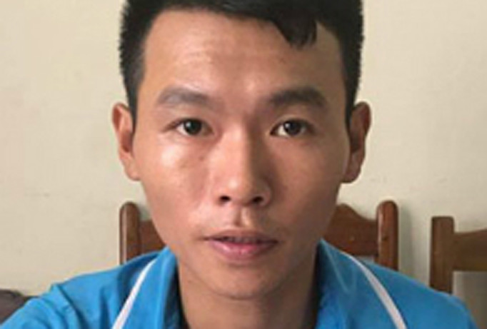 Quý đầu thú sau ba ngày lẩn trốn. Ảnh: T.Thanh.