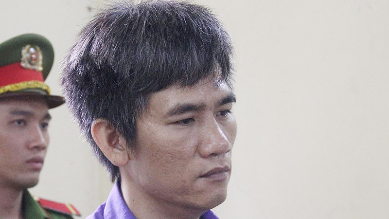 Hoàng Trọng Đông tại tòa sáng 17/9. Ảnh: Tân Châu