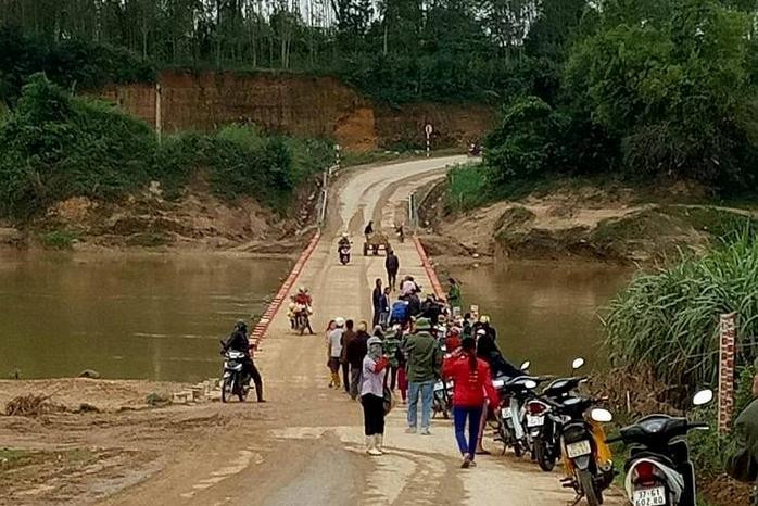 Hiện trường nơi phát hiện thi thể nạn nhân.