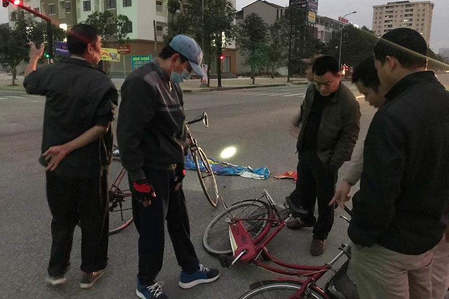 Hiện trường vụ tai nạn (Ảnh: Cảnh Huệ)