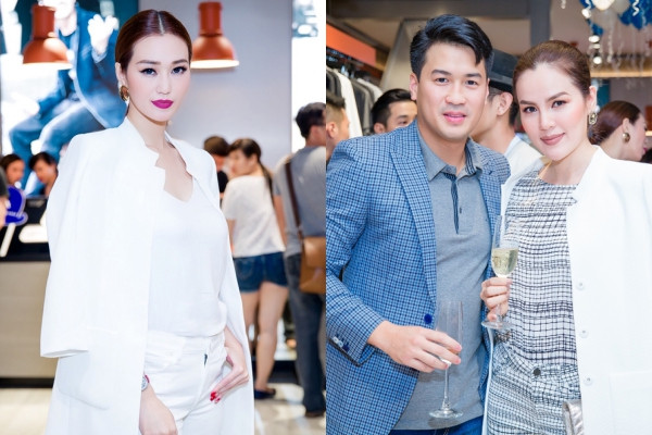 Khánh My chúc mừng em chồng Hà Tăng mở cửa hàng mới 