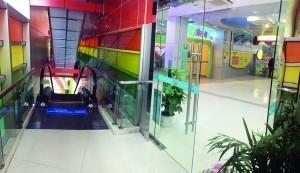 Thang cuốn nơi xảy ra sự cố 