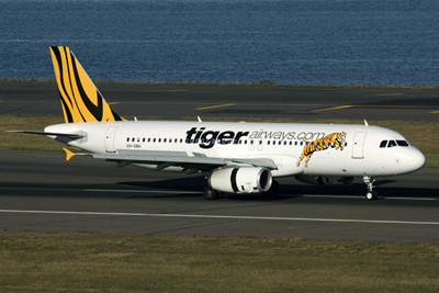 Một máy bay của Tiger Airways. Ảnh: IE