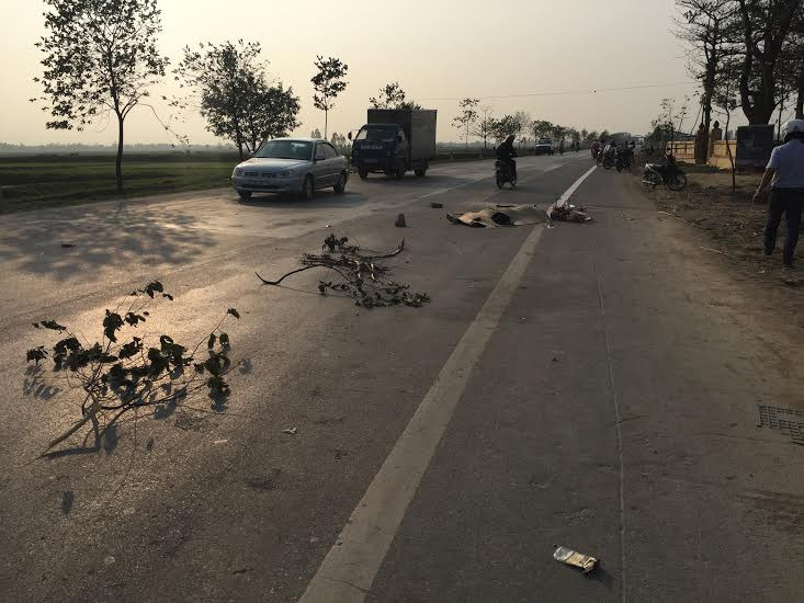 Hiện trường vụ tai nạn thương tâm