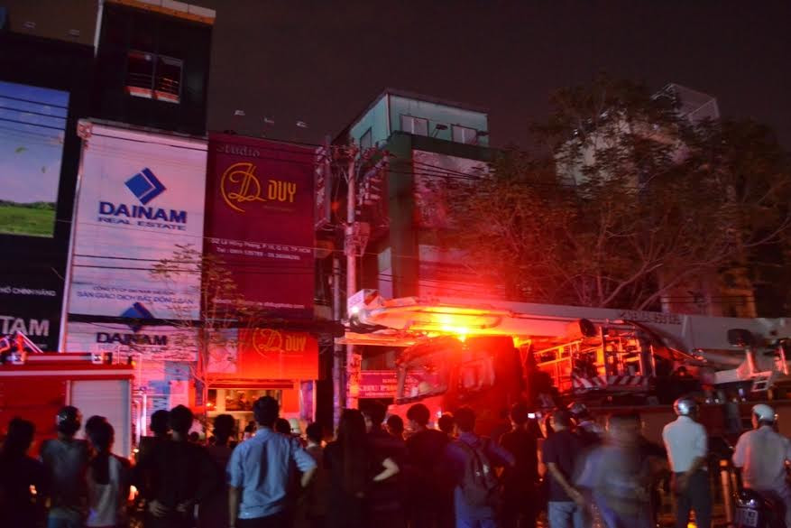 Hiện trường nơi xảy ra vụ cháy