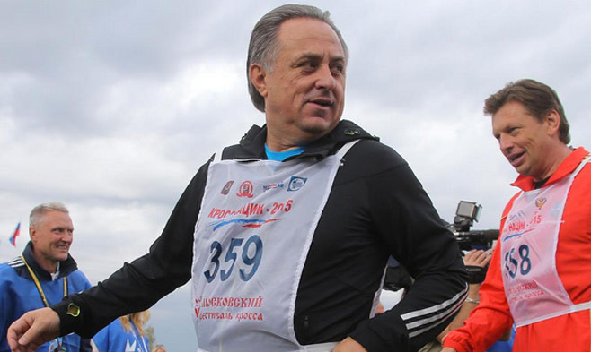 Bộ trưởng Bộ Thể Thao Nga Vitaly Leontyevich Mutko.