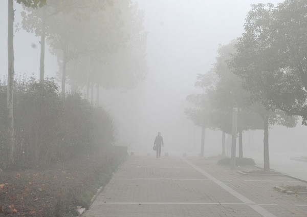 Bà lão lạc đường khi sang nhà hàng xóm do sương mù dày đặc