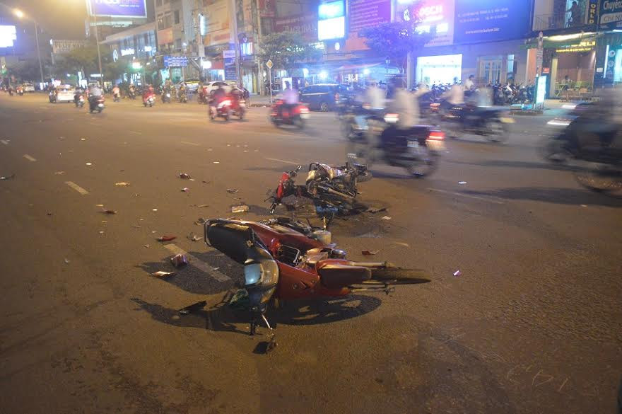 Hiện trường tai nạn.