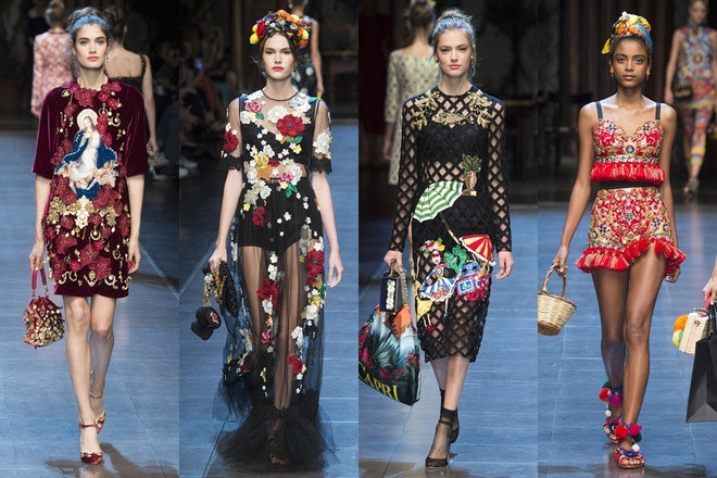 Thăng hoa cảm xúc với BST xuân hè 2016 của Dolce & Gabbana 