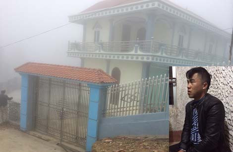 Sùng A Minh (ảnh nhỏ) và biệt phủ trên đỉnh Pu Cai.