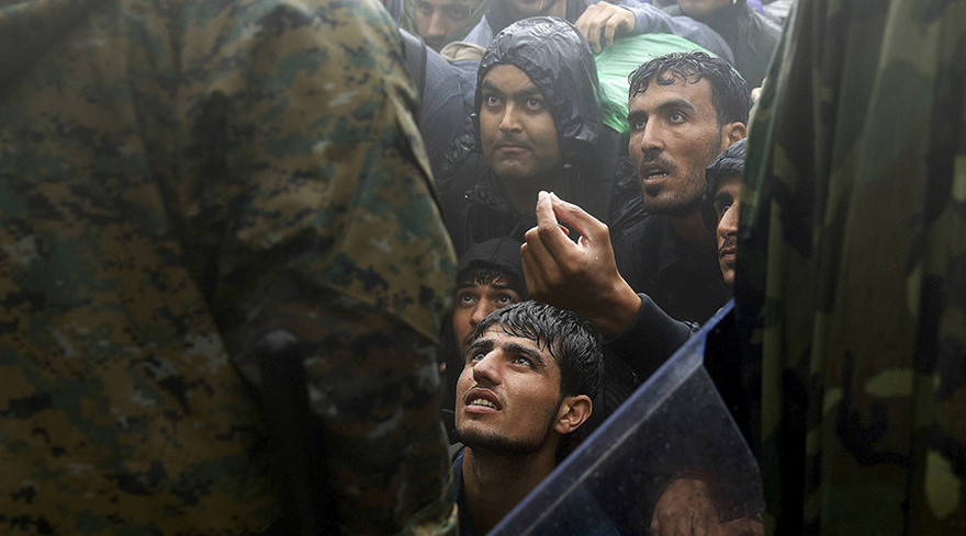 Một nhóm thanh niên tị nạn người Syria 