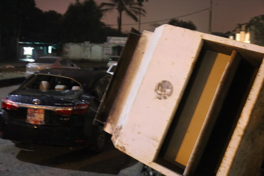 Hiện trường vụ việc.