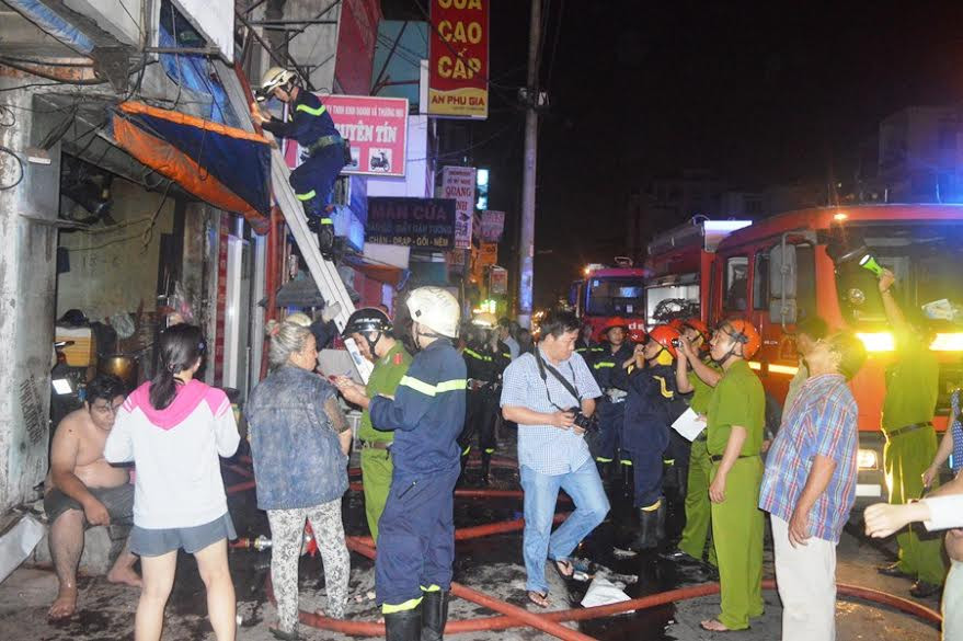 Hiện trường vụ cháy.