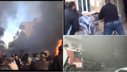 Hiện trường vụ đánh bom. Ảnh:RT 