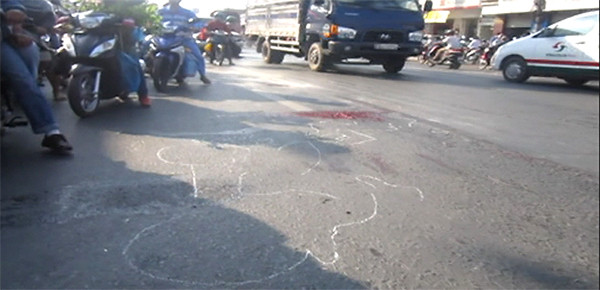 Khu vực xảy ra tai nạn.