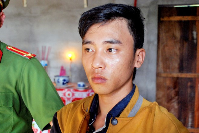 Nghi phạm Phan Thành Tâm, lúc bị bắt khẩn cấp