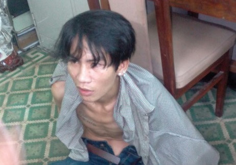 Đối tượng Sơn khi vừa bị bắt