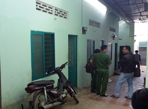 Dãy trọ nơi phát hiện thi thể anh Vương