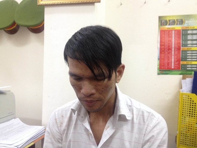 Đối tượng Dũng tại Cơ quan Công an