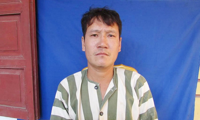 Đối tượng Quảng tại cơ quan điều tra