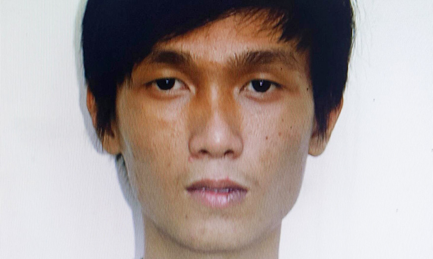 Đối tượng Trần Thanh Dũng tại cơ quan công an