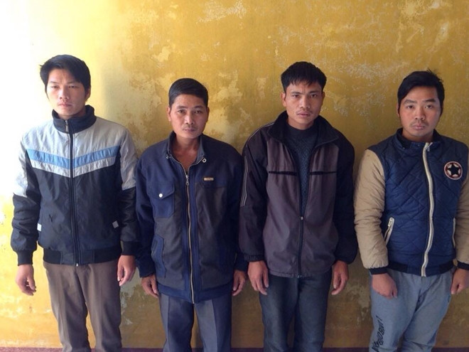 Các đối tượng tại cơ quan Công an