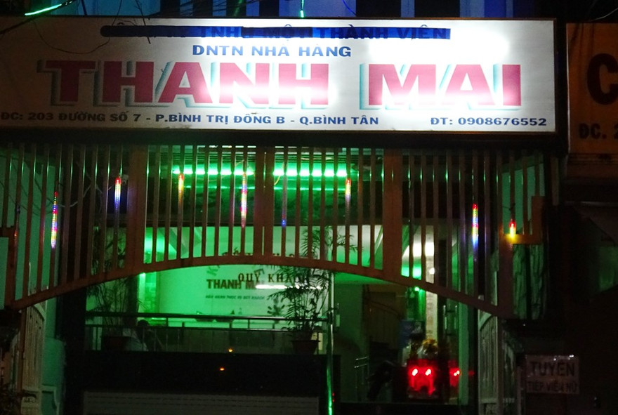 Nhà hàng Thanh Mai bị công an kiểm tra