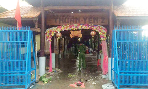 Nhà hàng tiệc cưới nơi xảy ra vụ việc