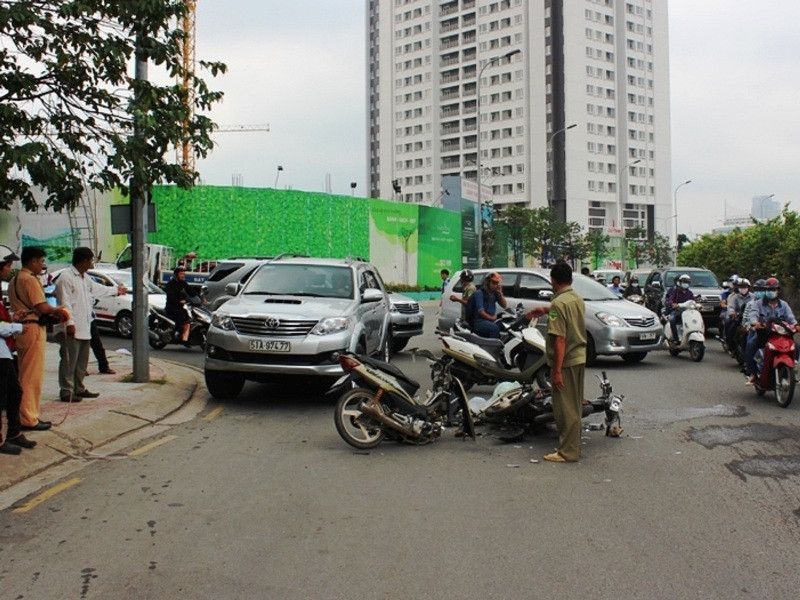 Hiện trường tai nạn.