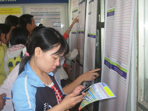 Tới đây hành khách có thể đặt vé và thanh toán trên điện thoại di động. (Ảnh minh hoạ).