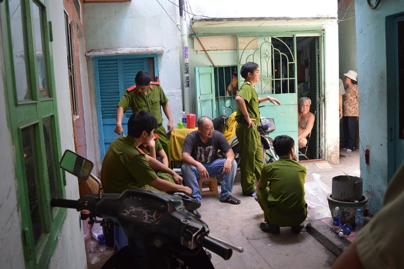 Công an phong tỏa căn nhà của Tuấn.