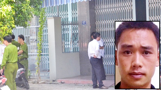 Ngôi nhà nơi anh Thành bị sát hại và đối tượng Hoàng Văn Hậu tại cơ quan công an