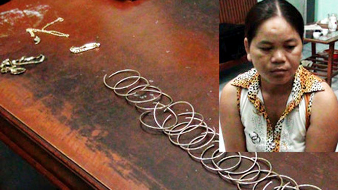 Châu Thị Hồng Sương tại CQĐT và số vàng Sương “báo cướp giả”