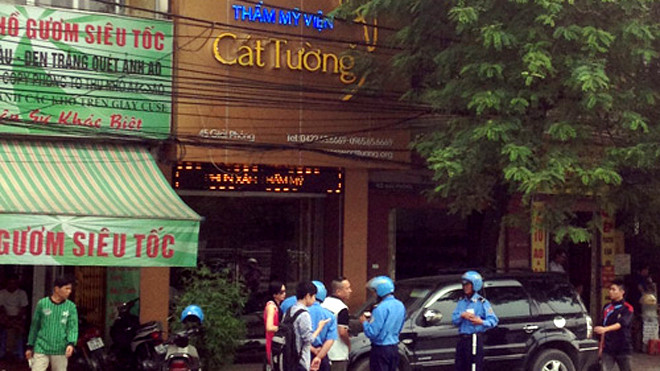 Trung tâm thẩm mỹ viện Cát Tường hai ngày sau vụ chết người