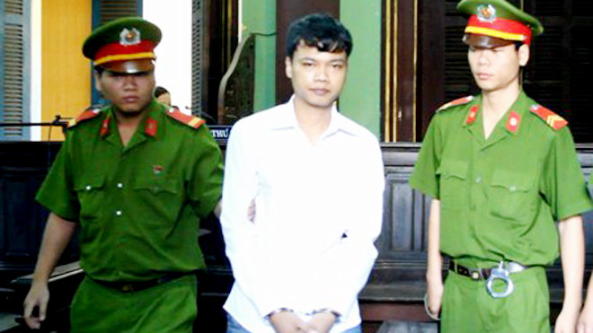 Bị cáo Danh Chơn tại tòa phúc thẩm