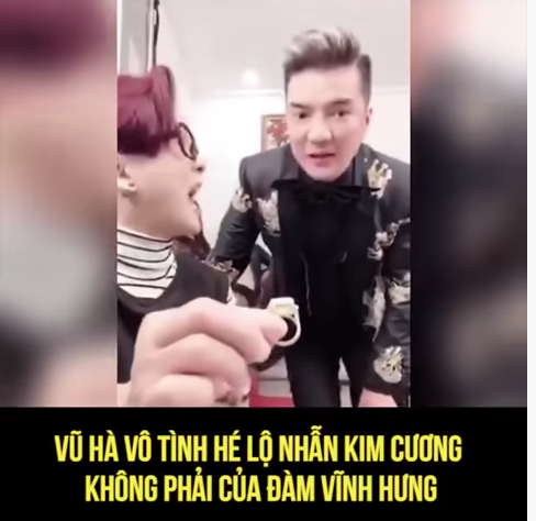Vũ Hà choáng ngợp trước nhẫn kim cương trị giá hơn 1 triệu đô la của Đàm Vĩnh Hưng.