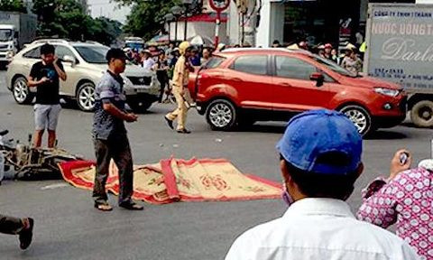 Hiện trường vụ tai nạn.