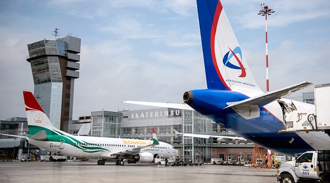 Sân bay Koltsovo tại Ekaterinburg. Nguồn: RT.