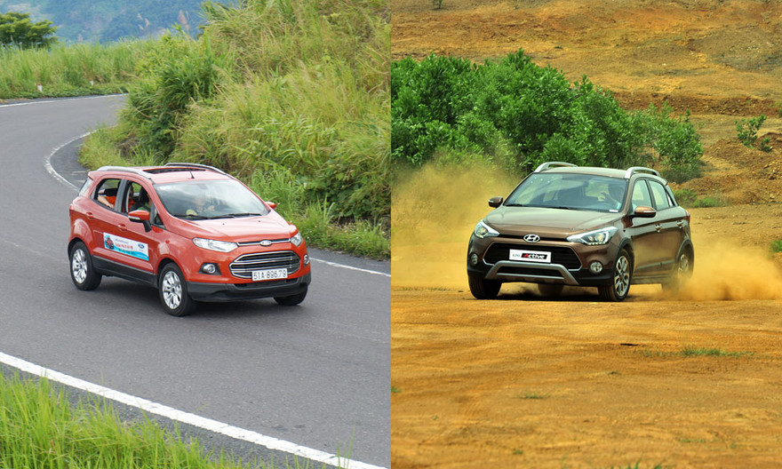 Ecosport (trái) hay i20 Active (phải)?