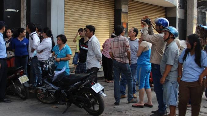 Hiện trường vụ việc.