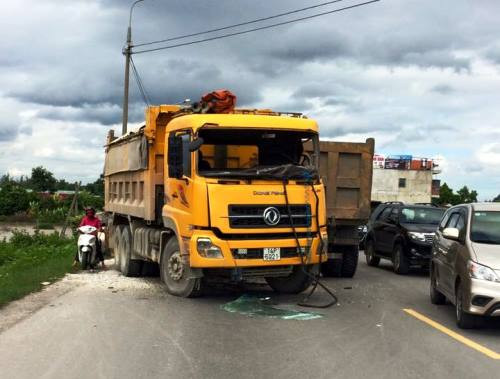 Hiện trường vụ tai nạn.