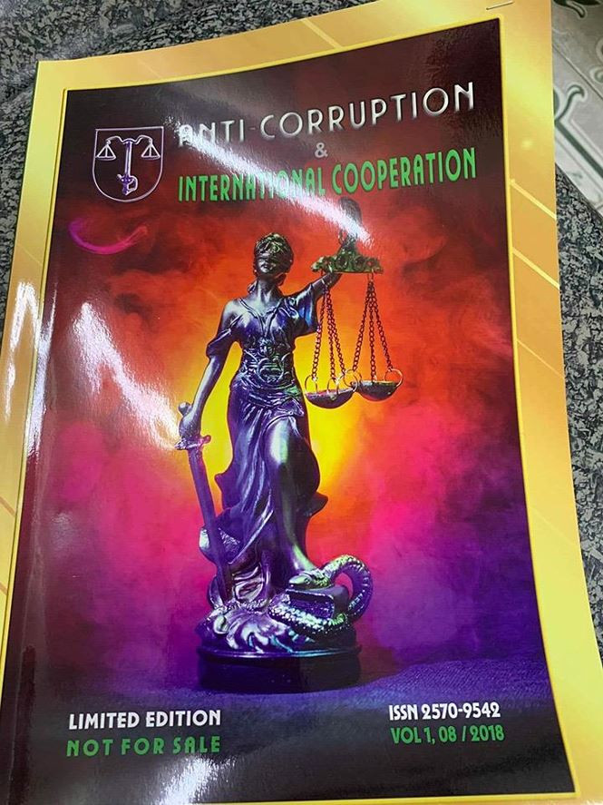 Trang bìa Tạp chí Chống tham nhũng và Hợp tác quốc tế