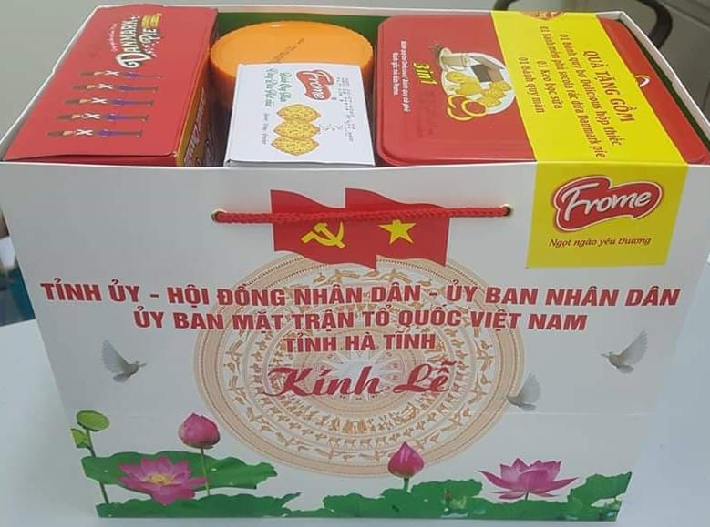 Suất quà tặng gia đình người có công dịp 27/7 vừa qua ở Hà Tĩnh 