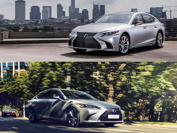 LS500 và LS500h (bản động cơ hybrid) phiên bản 2019 (ảnh trên) và ES 250 2019 (ảnh dưới)
