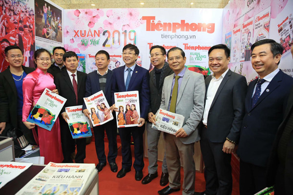 Gian hàng của Báo Tiền Phong tại Hội báo Kỷ Hợi - Hà Nội 2019