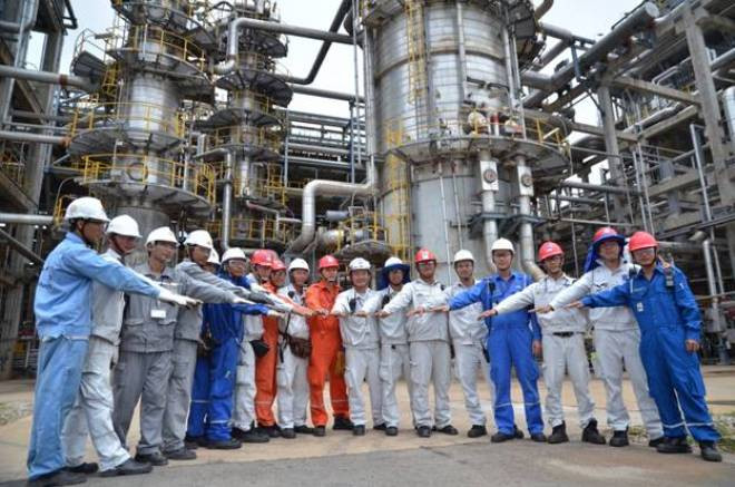 Từ nay đến cuối năm, Công ty Lọc hóa dầu Bình Sơn sẽ sản xuất hơn 1 triệu tấn sản phẩm. Ảnh: Bình Gia