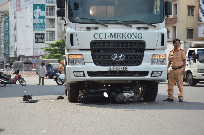 Hiện trường tai nạn.