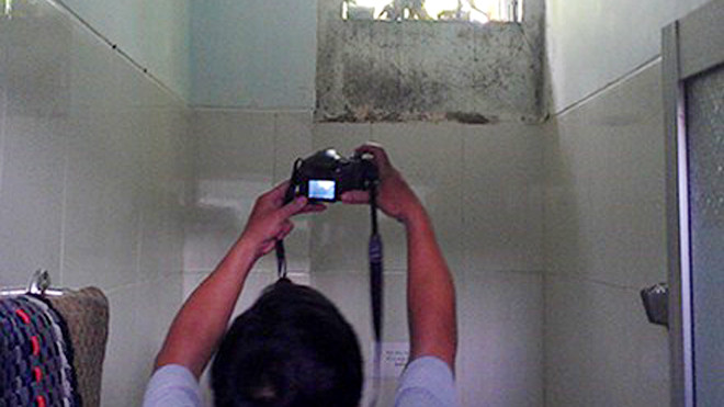 Hiện trường nơi ông M đặt camera siêu nhỏ